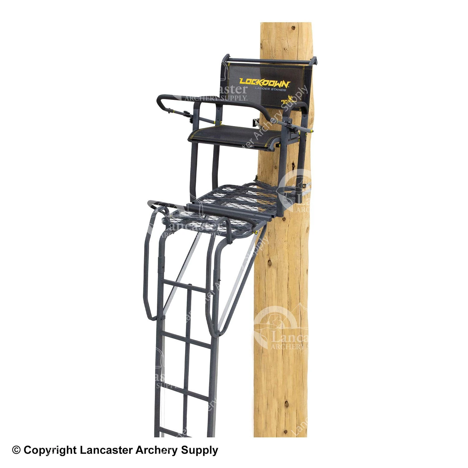 Rivers Edge Lockdown 21 Ft 1-Man Ladder Stand 1 Rivers Edge Lockdown 21 Ft 1-Man Ladder Stand