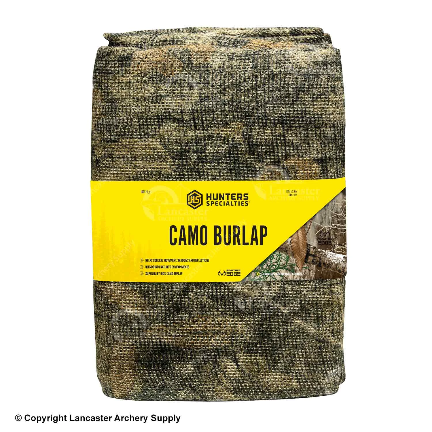 Hunter Specialties 50" X 12' Burlap (Realtree Edge Camo) 1 Hunter Specialties 50" X 12' Burlap (Realtree Edge Camo)